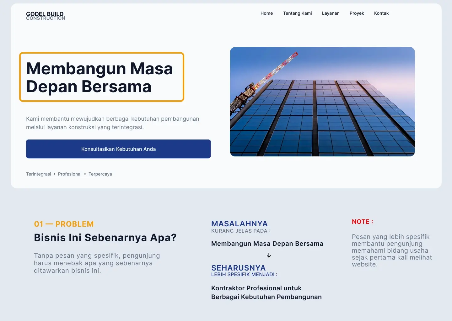 Company Profile — Problem 01 — Hero
