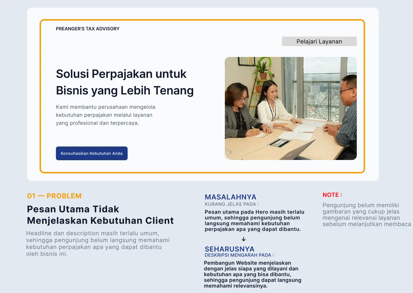 Landing Page — Tax Consultant — Hero