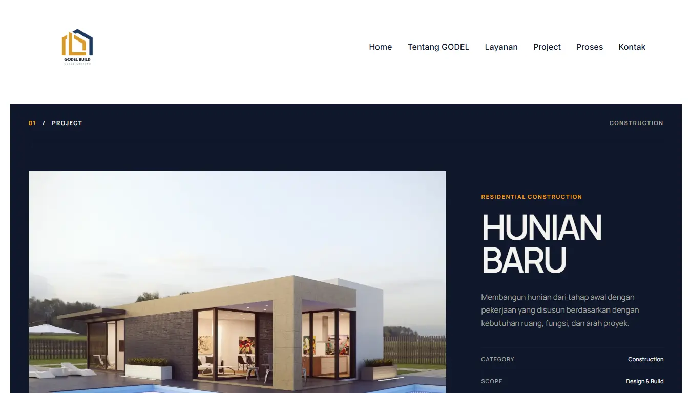 GODEL website concept project